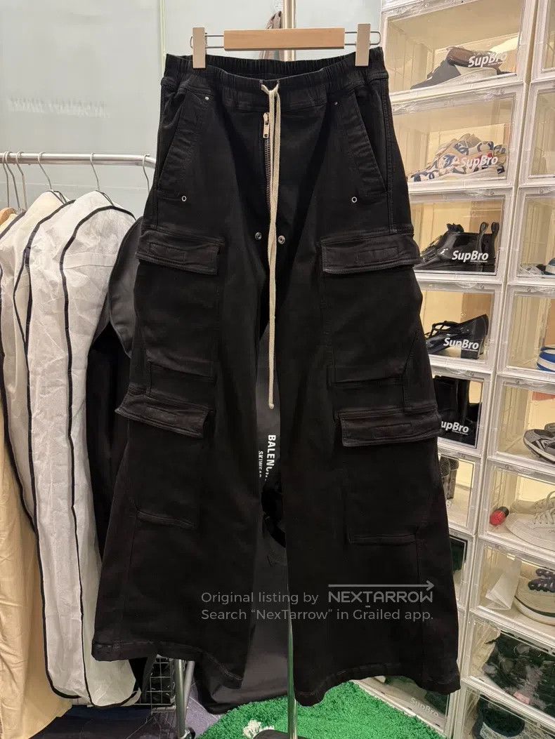 Rick Owens RICK OWENS size M Waxed Denim Workwear Pants Size US 27 - 1 Thumbnail