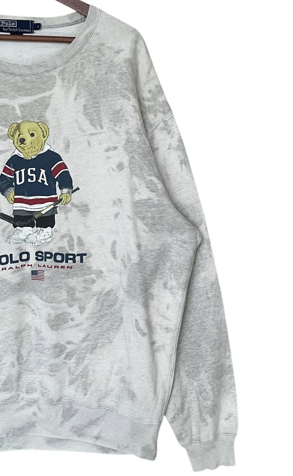Polo Ralph Lauren Vintage Brand Polo Bear Ralph Lauren Sweatshirt 1990s Size US L / EU 52-54 / 3 - 4 Thumbnail