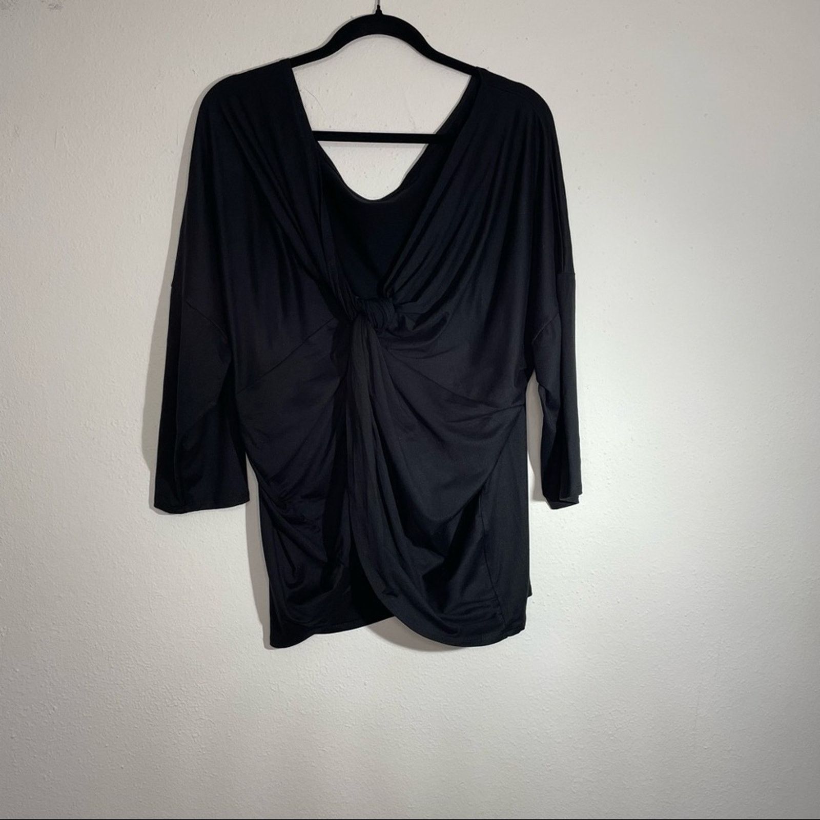 Other FASHION NOVA Black Knot Back Shirt Size 3X Size 3XL / US 20-22 - 9 Thumbnail