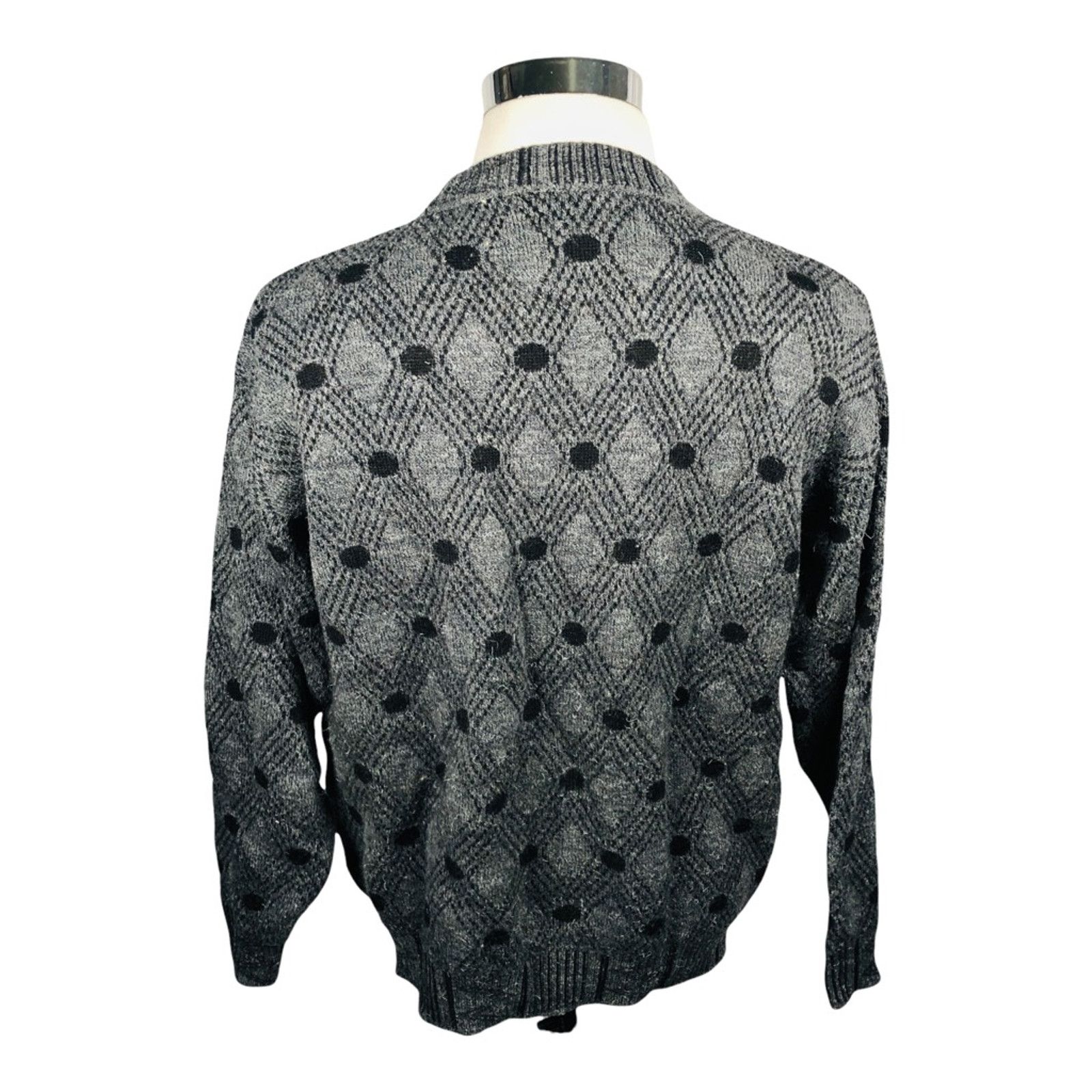 The Unbranded Brand James Dillon Pullover Sweater Gray Black Geometric Tree XL Size US XL / EU 56 / 4 - 2 Thumbnail