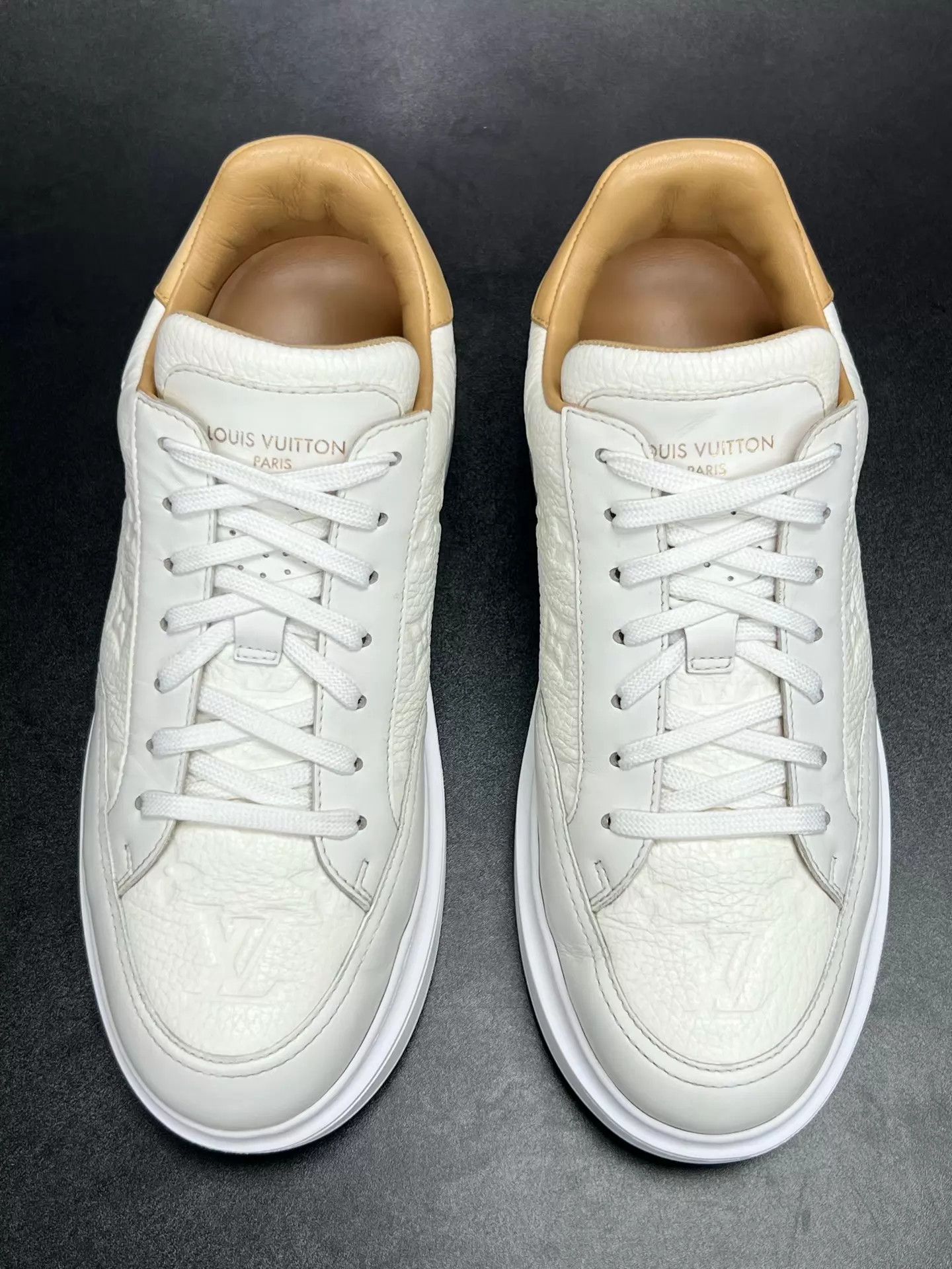 Louis Vuitton LV Beverly Hills Low-Top Sneaker White 39.5 1-9 Uses Size US 6.5 / EU 39-40 - 3 Thumbnail
