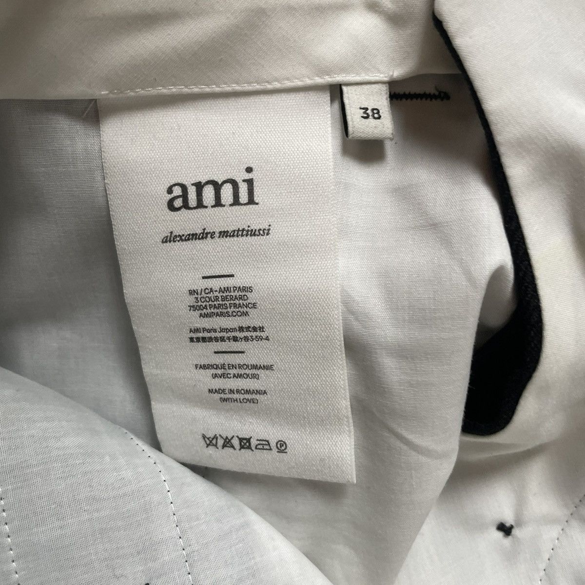 AMI Ami Paris Wide Leg Pleated Trousers Size US 31 - 9 Thumbnail