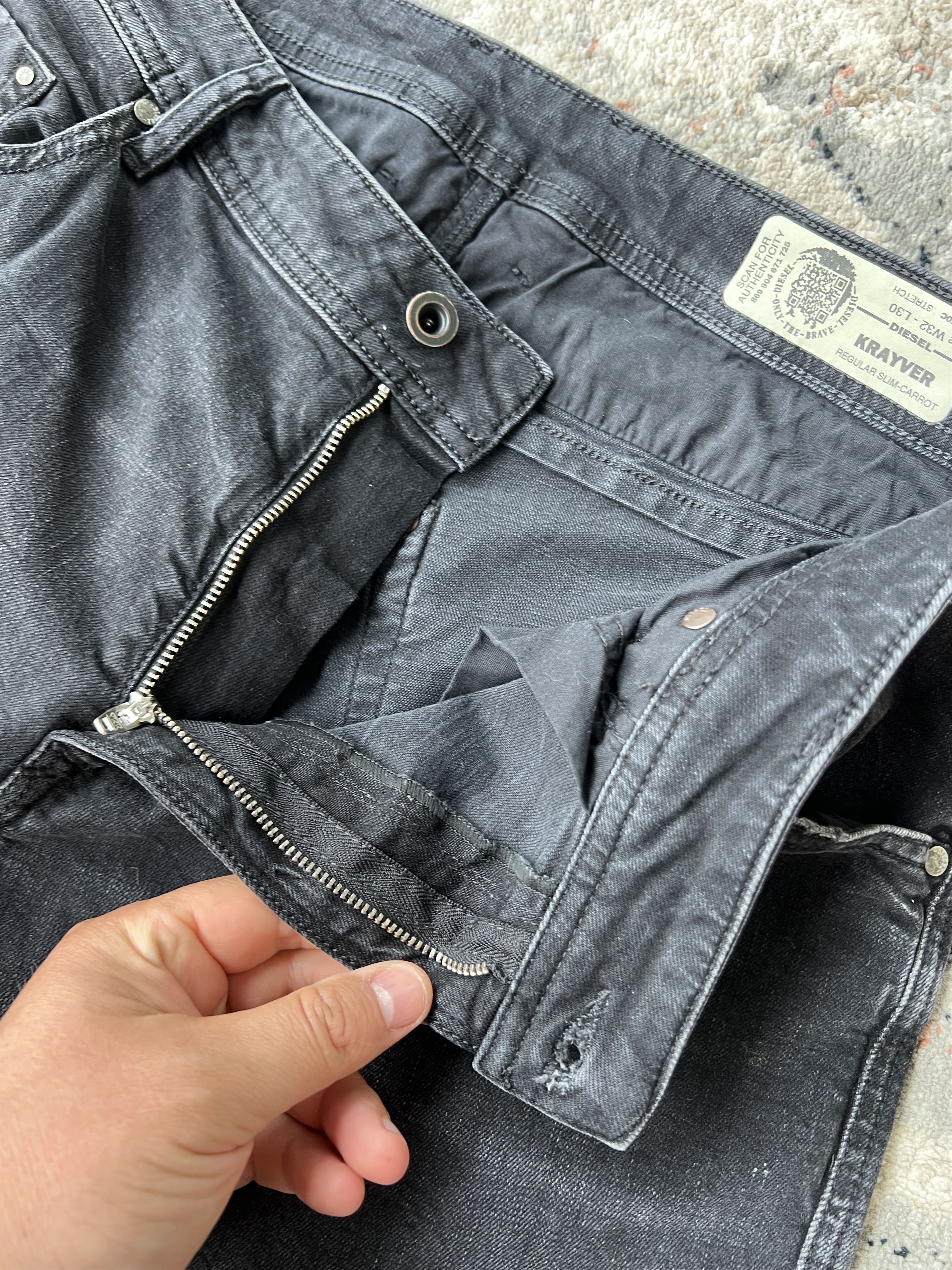 Diesel Diesel Krayver Regular Slim-Carrot Stretch Jeans Size US 32 / EU 48 - 4 Thumbnail