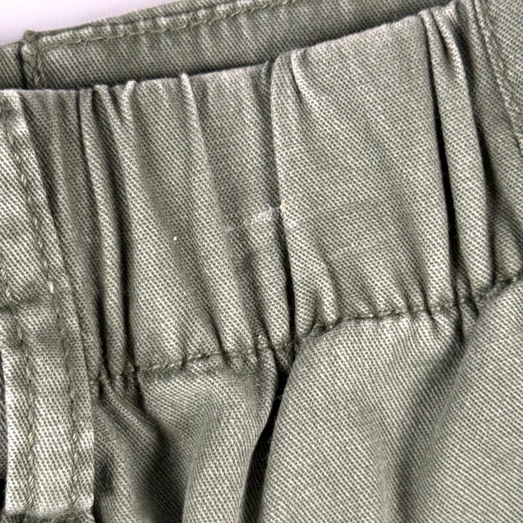Old Navy VINTAGE Old Navy Easy Chino Pants Women Regular S Green Alpine Tundra Elastic Waist Pockets Twill Casual All Season Womens Size 28" / US 6 / IT 42 - 6 Thumbnail