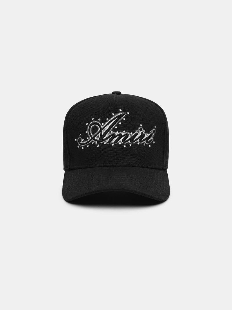 Amiri o1s1wg110326 Size: OS / Crystal Hat / Cap in Black Size ONE SIZE - 1 Thumbnail