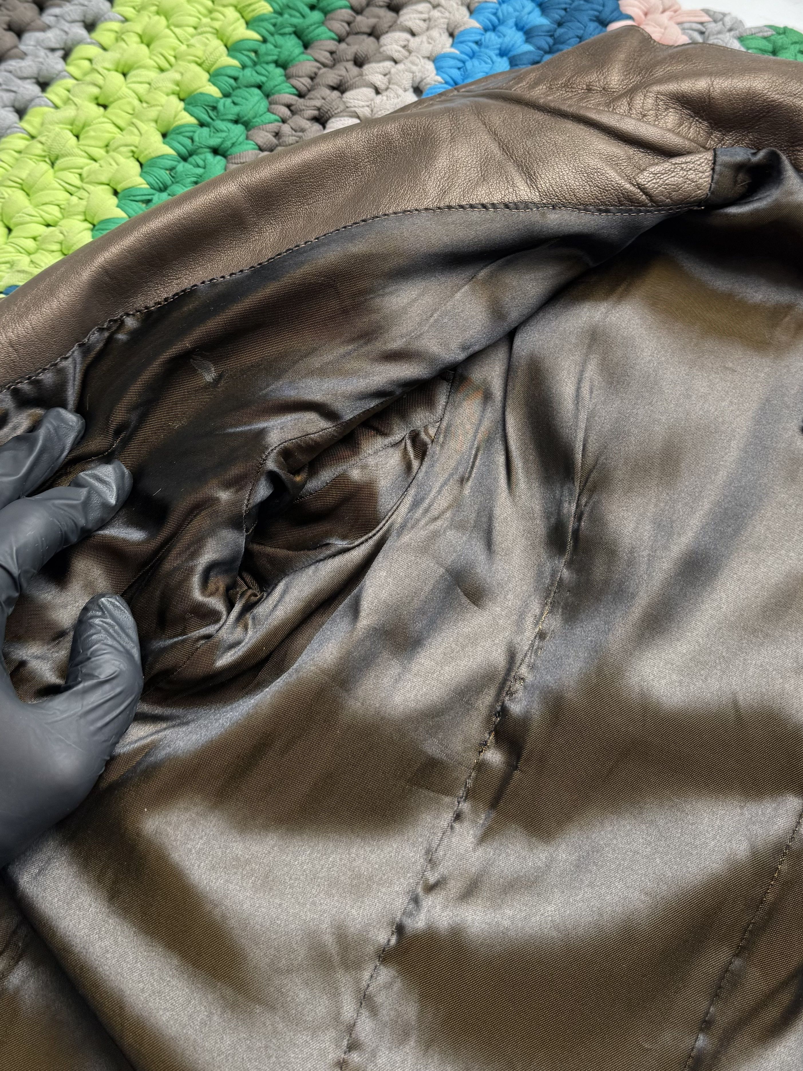 Japanese Brand 90's Cropped Leather Jacket With Real Fur (V2)(D15)(D10) Size S / US 4 / IT 40 - 12 Thumbnail