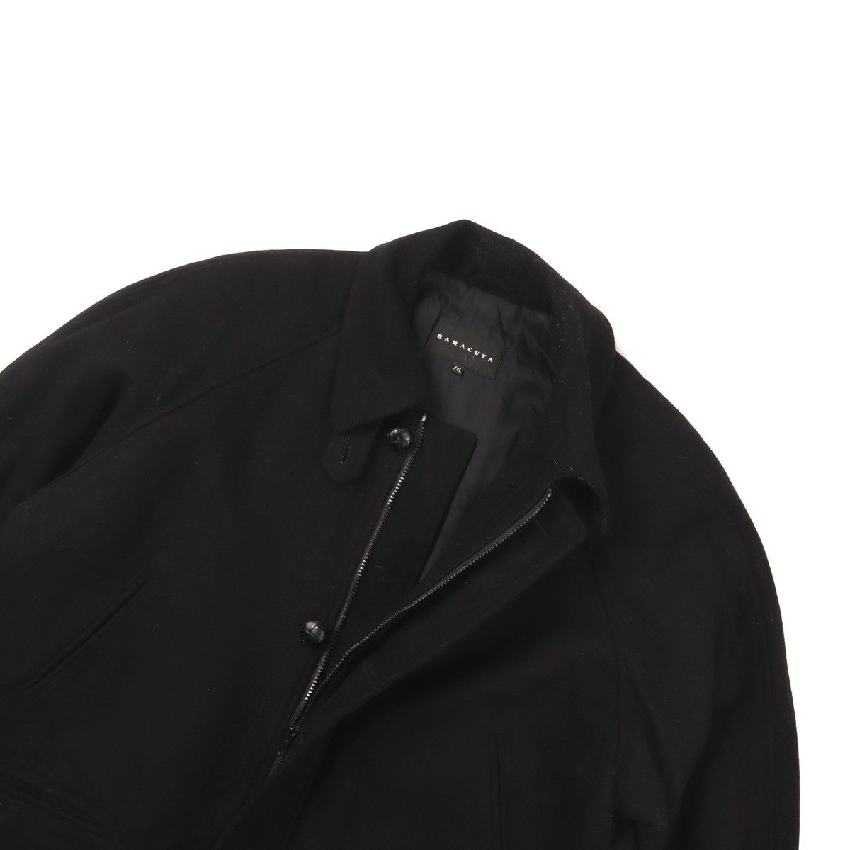 Baracuta Men’s BARACUTA Coat Wool Full Zip Jacket Black Size: XXL Size US XXL / EU 58 / 5 - 2 Thumbnail