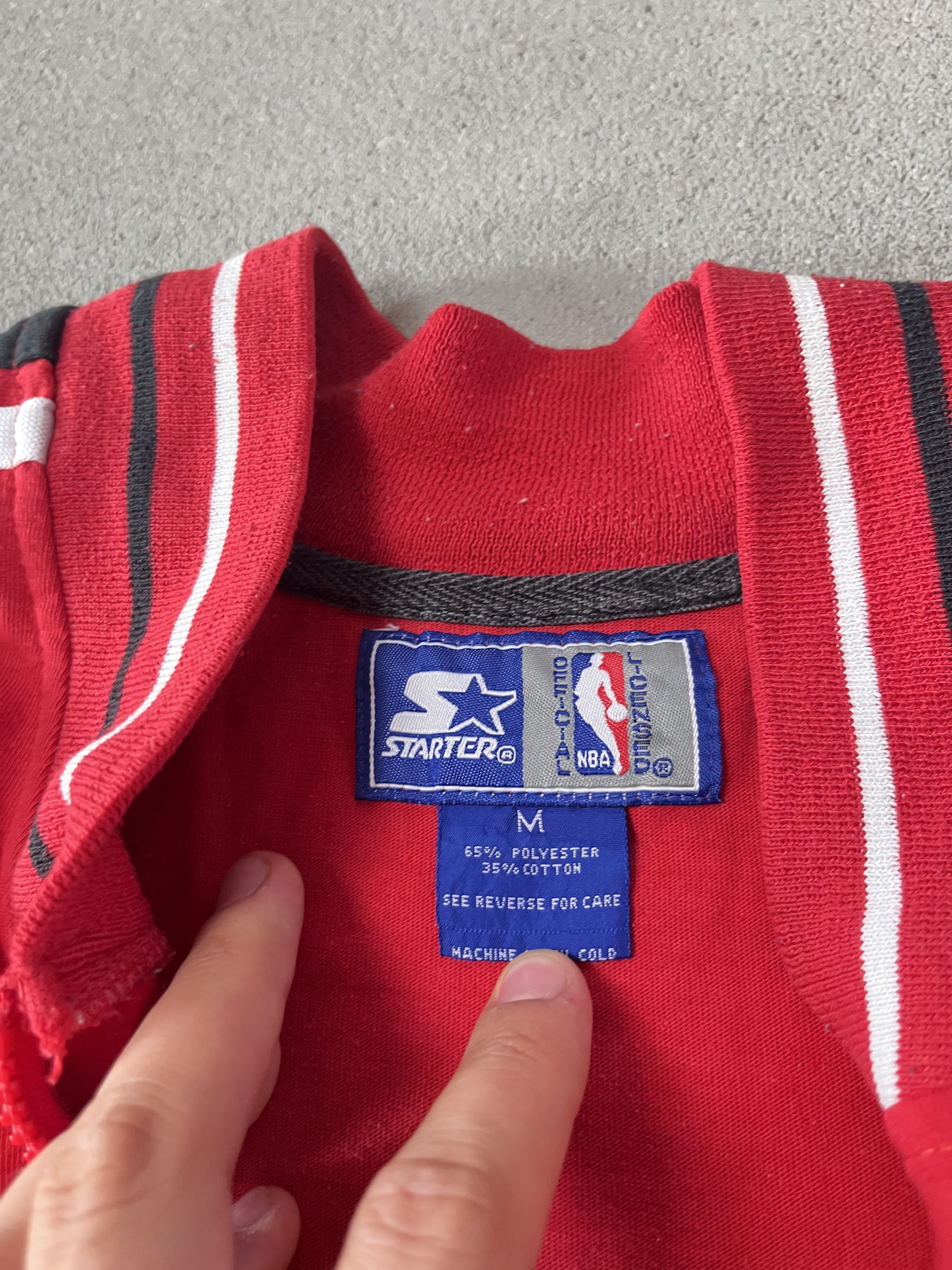 NBA × Starter × Vintage Vintage Half Zip T-Short Tee Chciago Bulls Starter Size US M / EU 48-50 / 2 - 6 Thumbnail