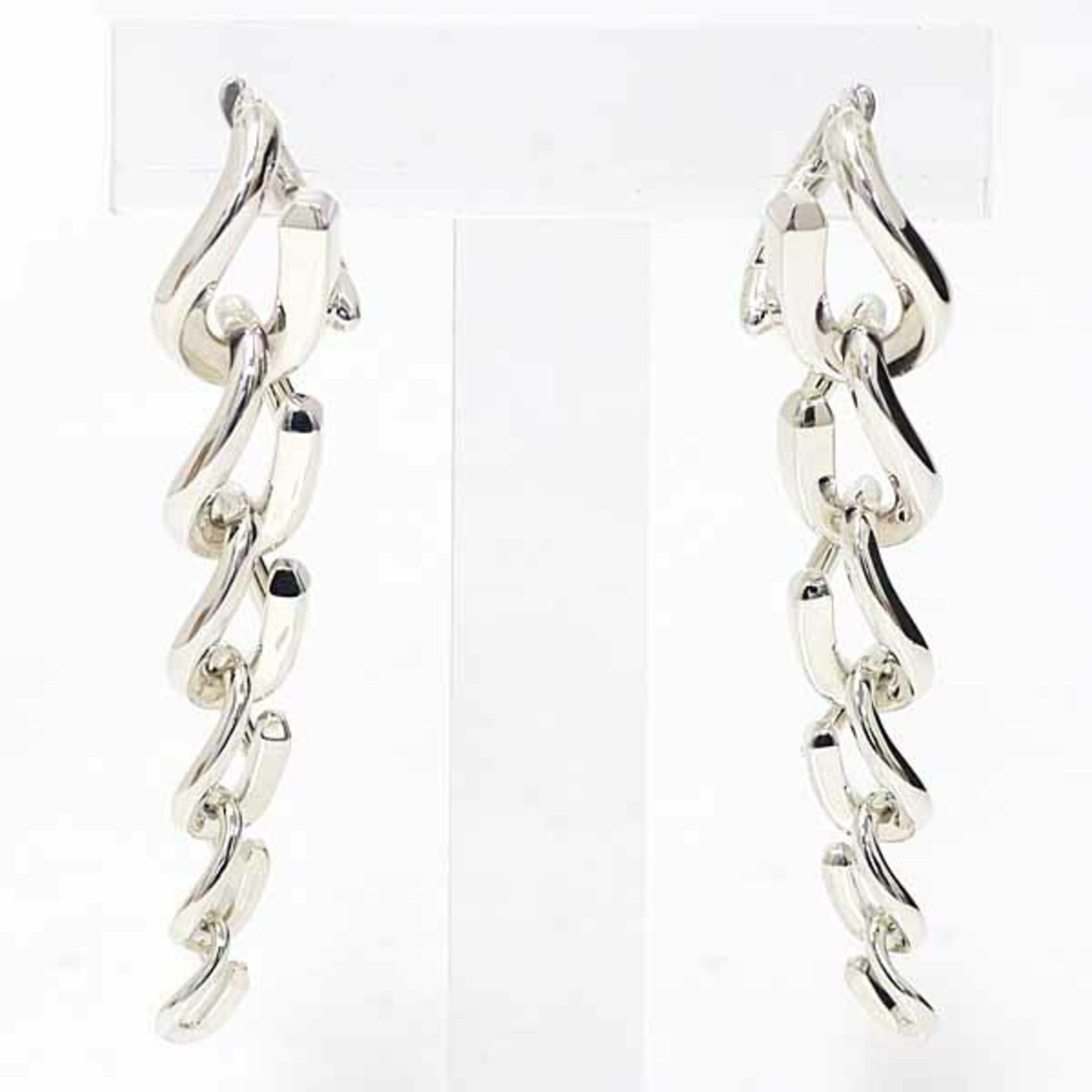 Tiffany & Co. TIFFANY & Co. Tiffany Forge Drop Link Earrings 72549899 High Polished Sterling Silver Ag925 Size ONE SIZE - 1 Thumbnail