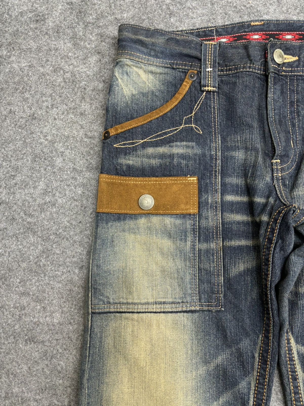 Edwin 💥Bush Denim💥Sick 90s Style Rust Wash Edwin Bush Denim F520 Size US 31 - 4 Thumbnail