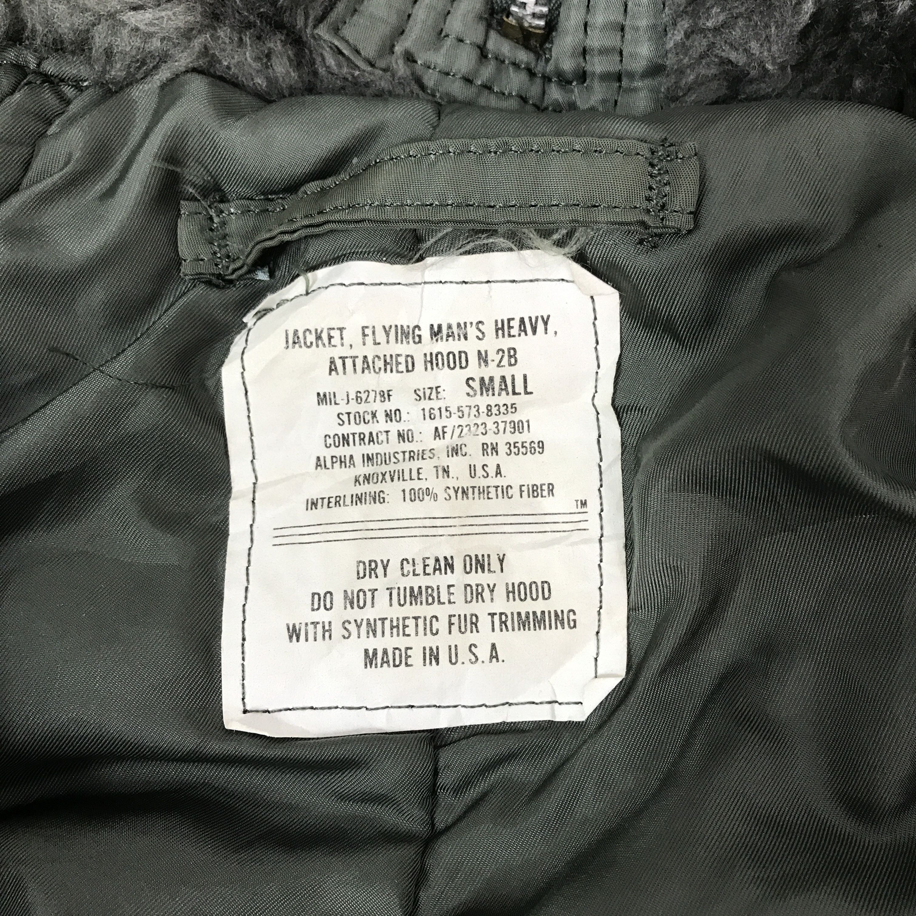Alpha Industries vintage Alpha Industries bomber fur military jacket K63B13 Size US S / EU 44-46 / 1 - 8 Thumbnail