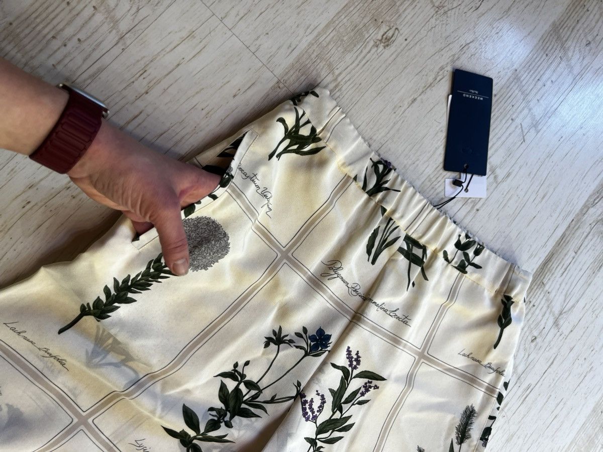 Weekend Max Mara Weekend Max Mara Lory Floral Silk Wide-Leg Trousers Size 27" / US 4 / IT 40 - 8 Thumbnail