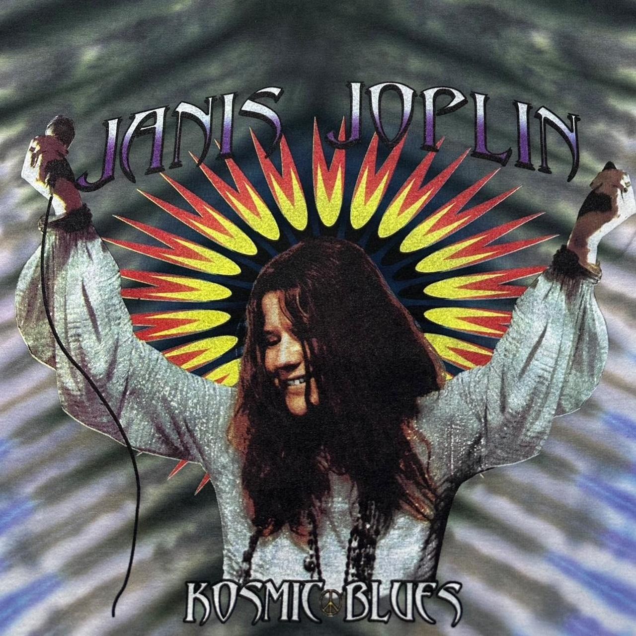 Band Tees × Fruit Of The Loom × Vintage Vintage Janis Joplin Kosmic Blues Tie Dye T-Shirt Size US XL / EU 56 / 4 - 3 Thumbnail