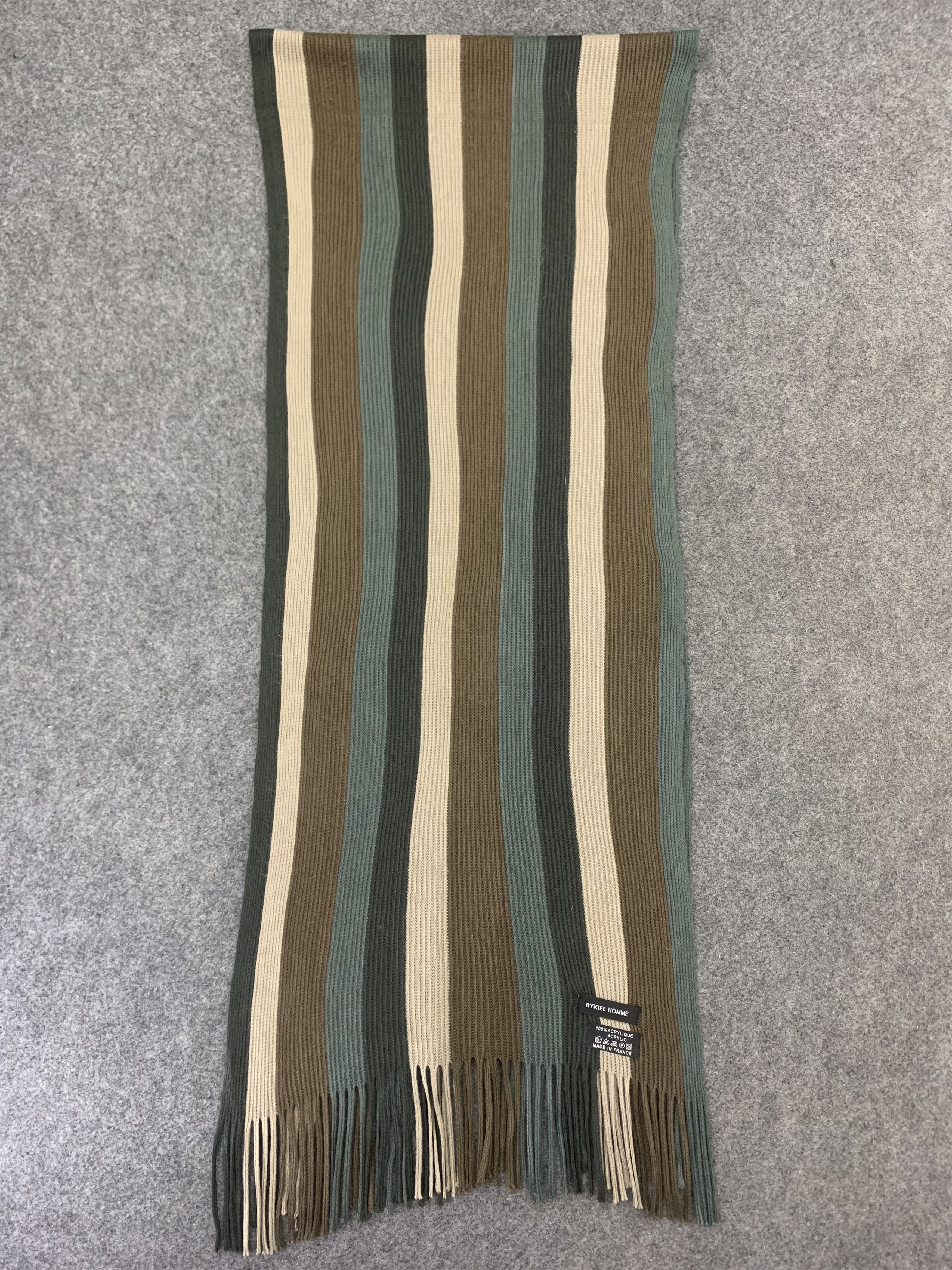 Sonia Rykiel Rykiel Homme Scarf Wool Muffler Neck Wrap BL3106 Size ONE SIZE - 2 Thumbnail