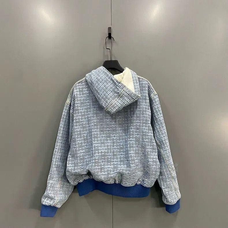 Givenchy Givenchy Washed Full Print Logo Hooded Jacket Size US S / EU 44-46 / 1 - 2 Thumbnail
