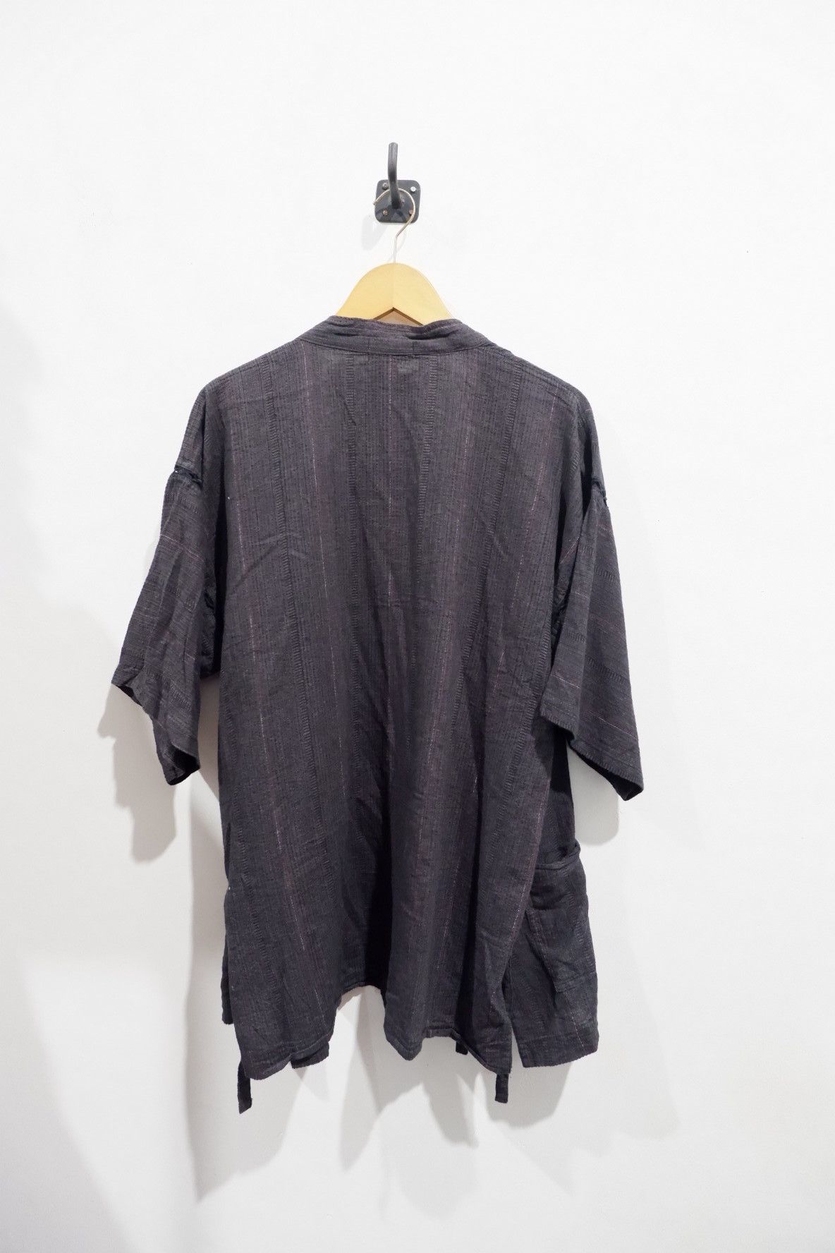 45rpm Vintage Hanten Indigo Japan Linen Kimono Size US L / EU 52-54 / 3 - 2 Thumbnail