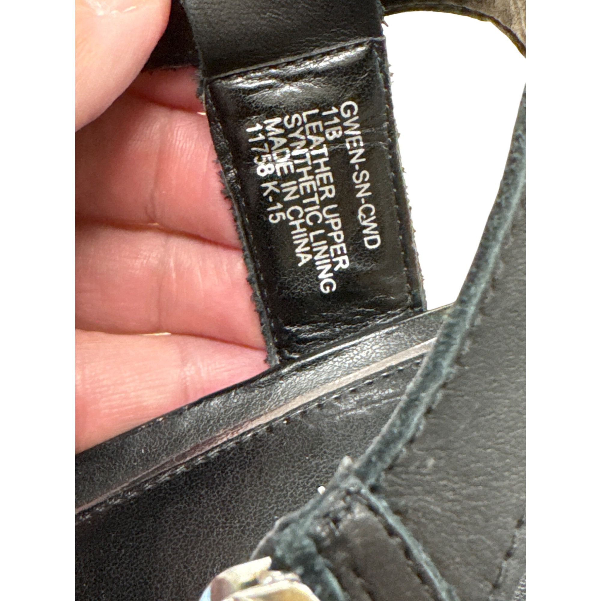 Lauren Ralph Lauren Lauren Ralph Lauren leather Black 5" Wedge Sandal Heels Size Size US 11 / IT 41 - 5 Thumbnail