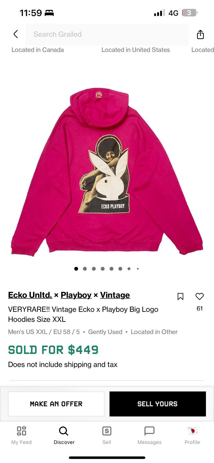 Ecko Unltd. SUPER RARE!! 90s Ecko X Playboy Big Logo Hoodie Size XXL Size US XXL / EU 58 / 5 - 2 Thumbnail