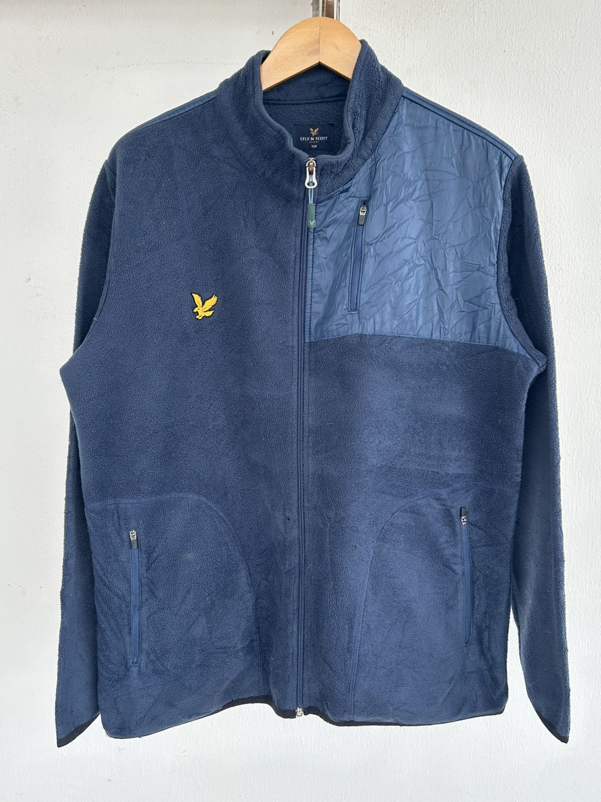 Lyle & Scott Vintage Sherpa Jacket Blue