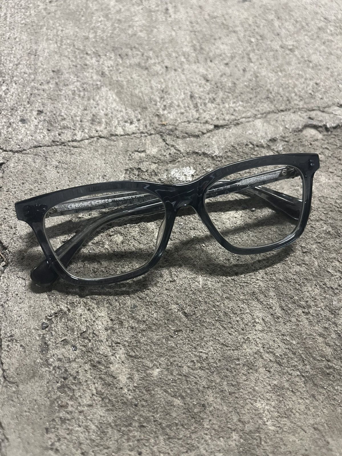 Chrome Hearts Chrome Hearts “Resurectum” Translucent Grey Frame Glasses Size ONE SIZE - 4 Thumbnail