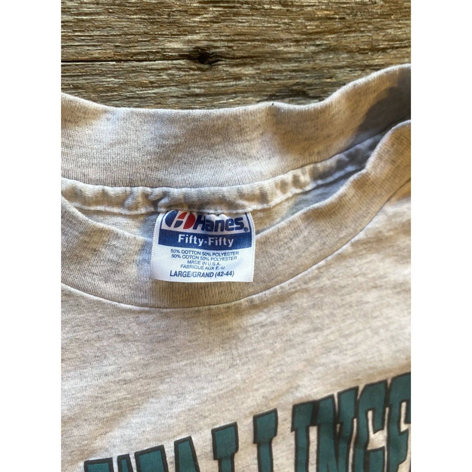 Vintage VINTAGE Wallingford Vermont T Shirt L Gray Short Sleeve Single Stitch Large Shirt Mens? Size US L / EU 52-54 / 3 - 5 Thumbnail