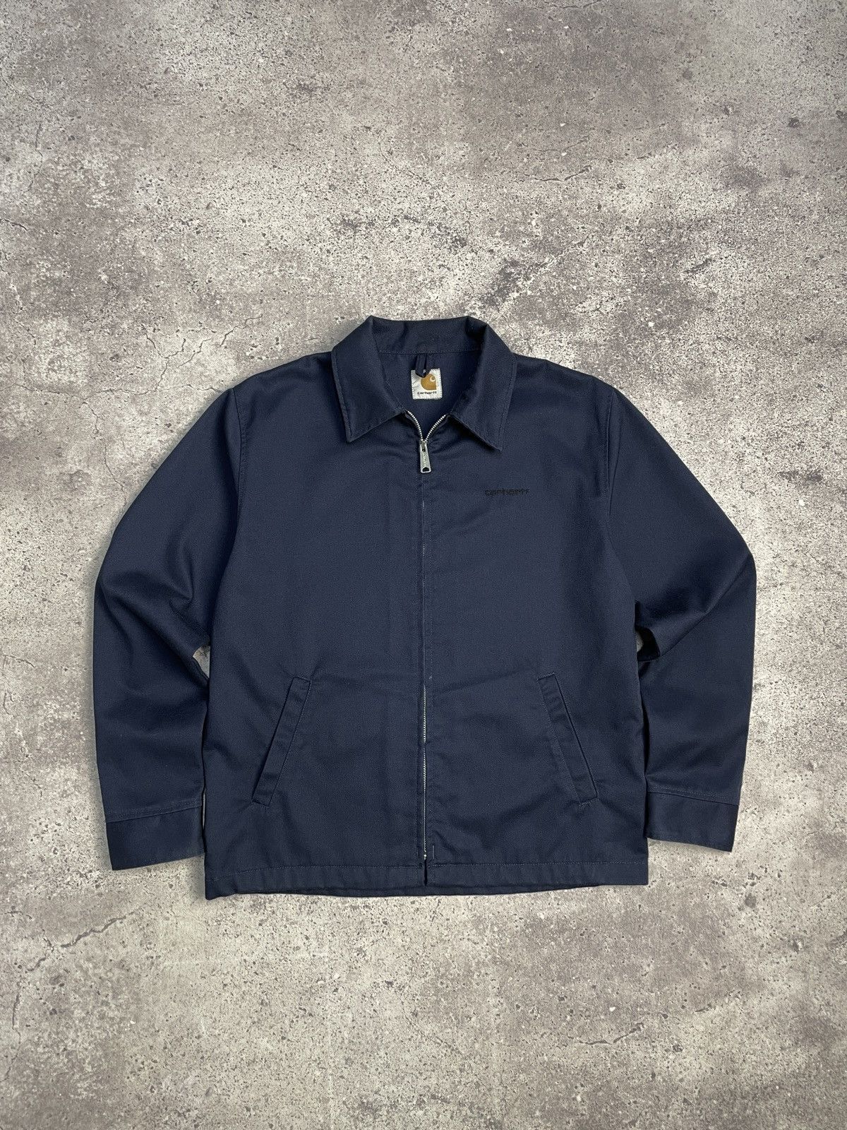 image of Y2K Carhartt Detroit Jacket Active Jacket Size M in Blue, Men's