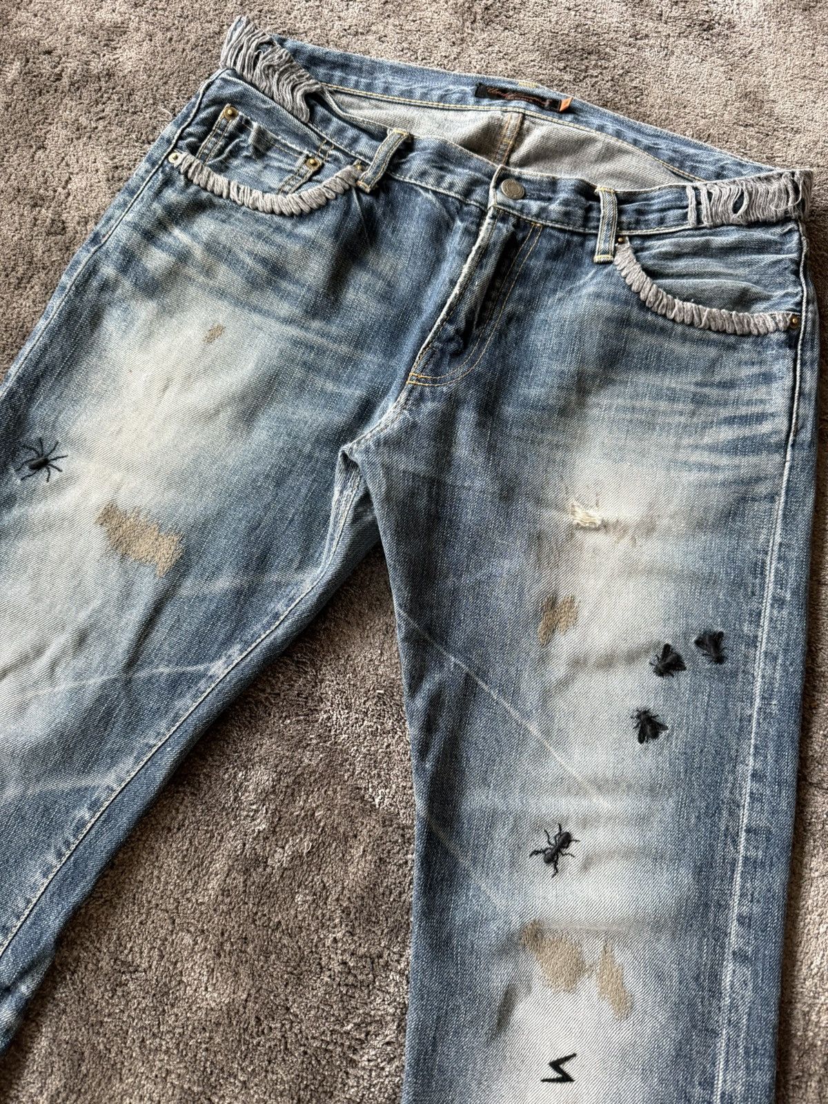 Undercover Undercover AW06 “Guru Guru” Bug/Insect Denim’ Size US 30 / EU 46 - 3 Thumbnail