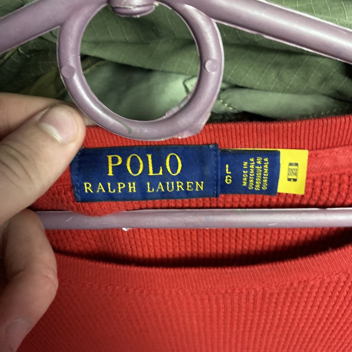 Polo Ralph Lauren Mens Polo Ralph Lauren small pony y2k opiun sweater size L Size US L / EU 52-54 / 3 - 5 Thumbnail