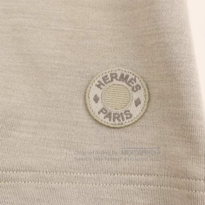 Hermes Hermes Silk and Cotton Blended Solid Color 'Saddle Stitch' Size XS / US 0-2 / IT 36-38 - 6 Thumbnail