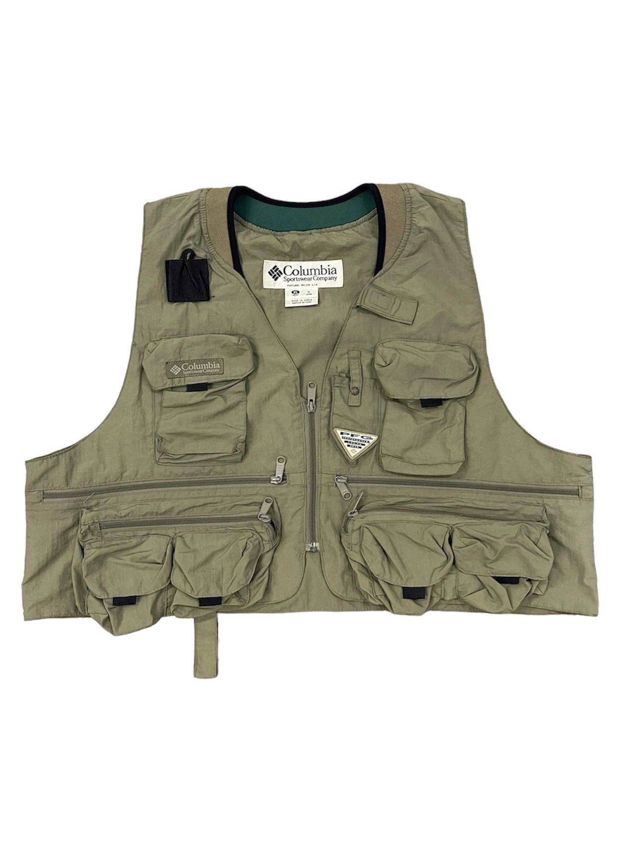 90s Columbia PFG Utilities Multipocket Vest