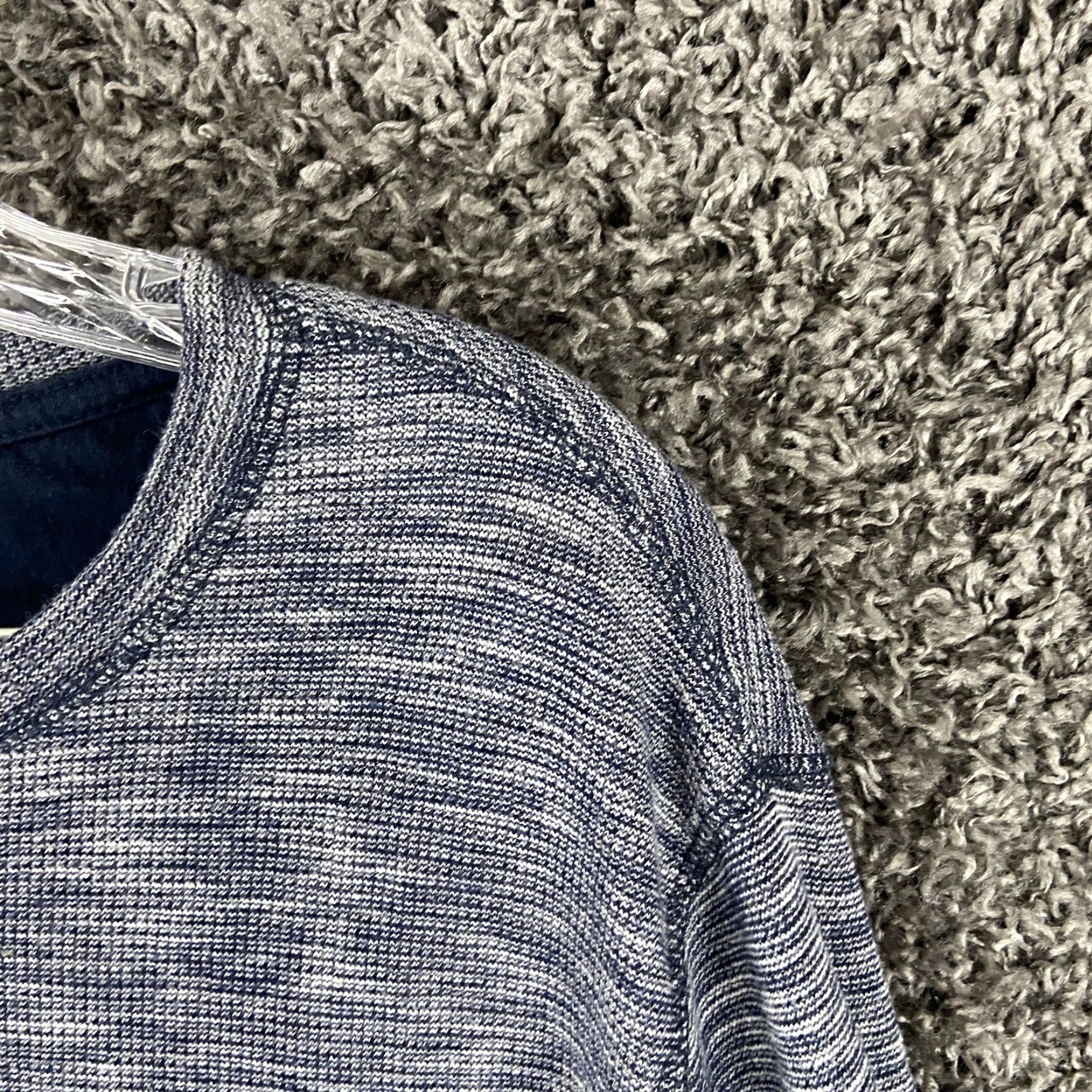 Faded Glory VINTAGE Faded Glory Shirt Men XL Long Sleeve Blue Heathered T-Shirt XL Mens Size US XL / EU 56 / 4 - 4 Thumbnail