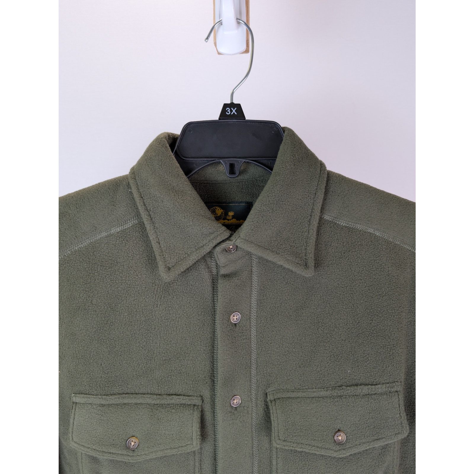 Aime Leon Dore o1rshd1 Fleece Shirt Button up shirt in Green Deep Depths Size US S / EU 44-46 / 1 - 7 Thumbnail