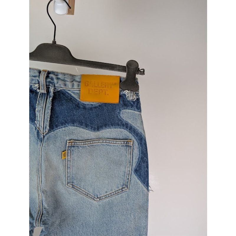 Gallery Dept. o1rshd1 Patchwork Flared Denim Jeans in Indigo Blue Size US 30 / EU 46 - 15 Thumbnail