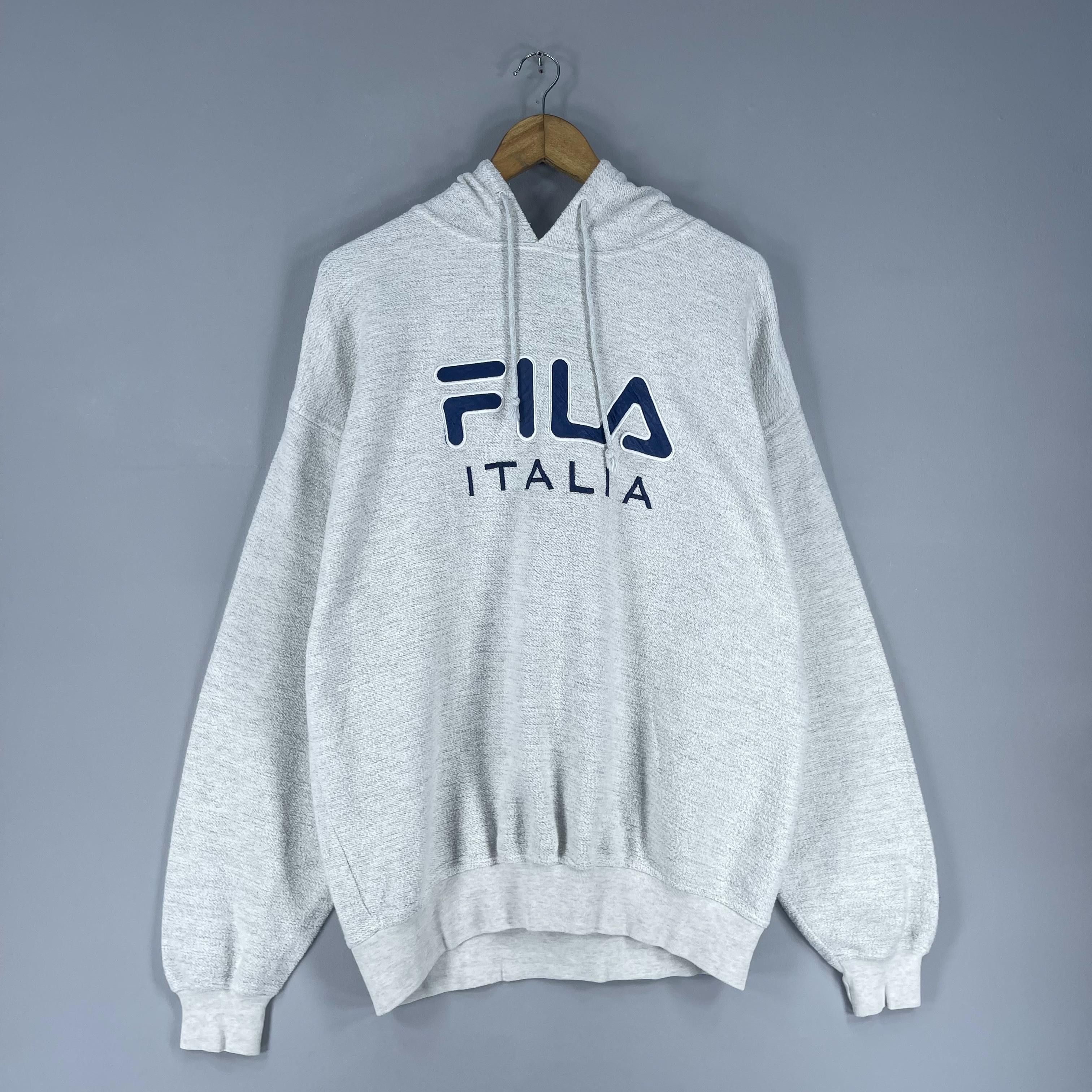 Fila Vintage FILA Big Logo Spellout Embroidery Pullover Hoodie Size US M / EU 48-50 / 2 - 3 Thumbnail
