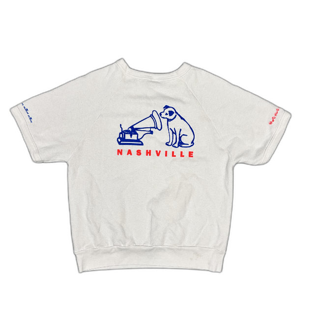 Other Vintage 80s Bomark RCA Nashville Short Sleeve Sweatshirt Size US L / EU 52-54 / 3 - 1 Thumbnail