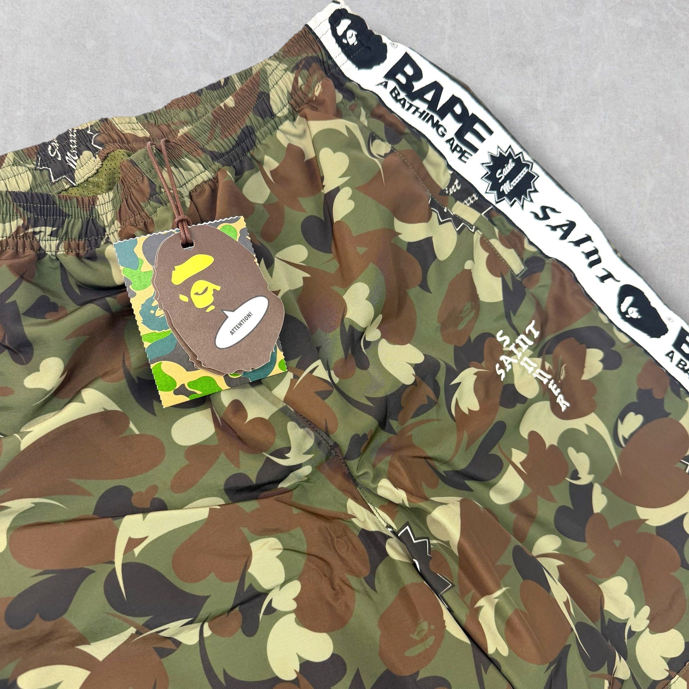 Bape Saint Michael x Bape Camo Track Pants M Size US 30 / EU 46 - 4 Thumbnail