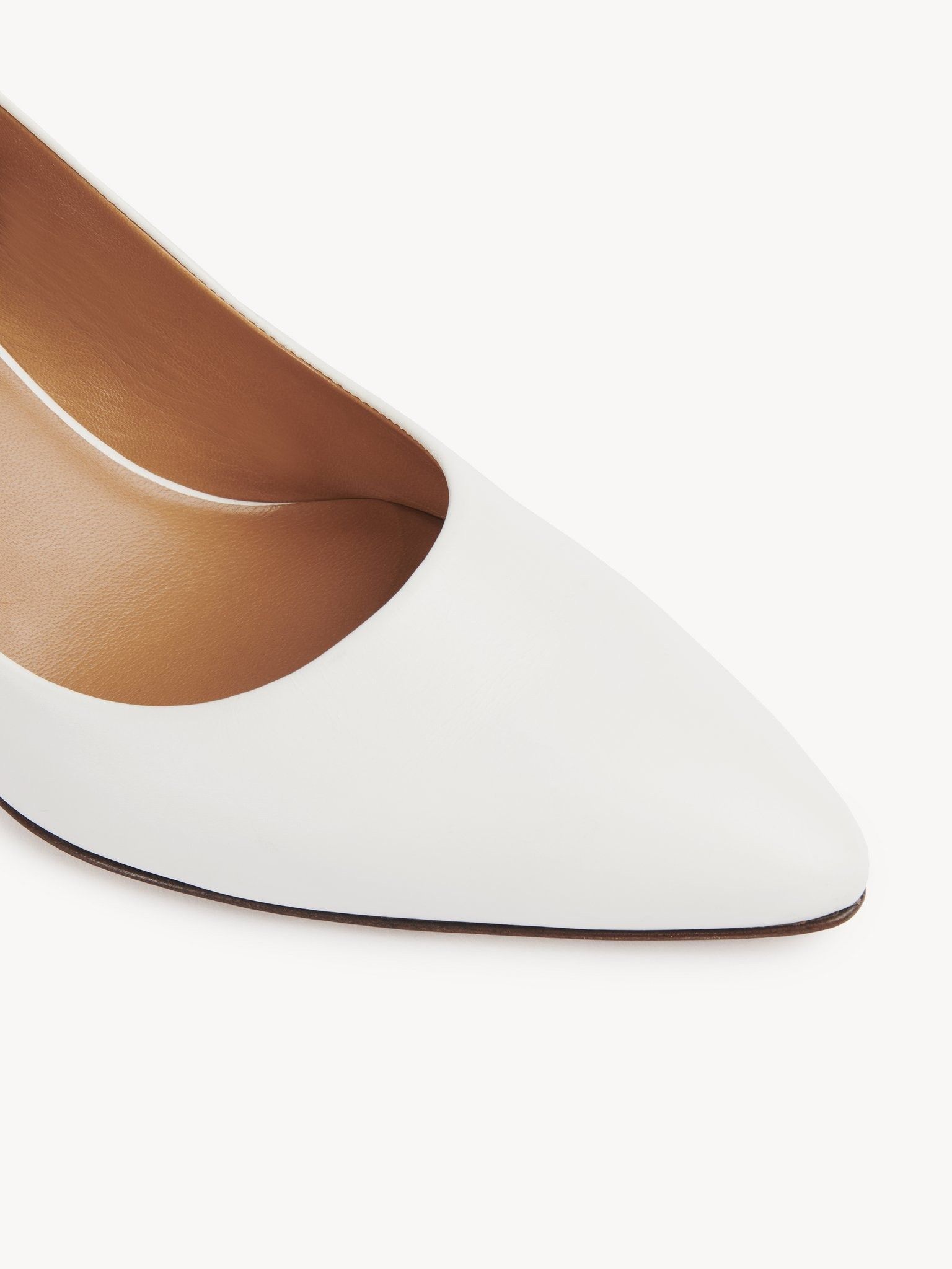 Chloe o1loc1c0325 CHC23 Oli Pumps in White Size US 8 / IT 38 - 3 Thumbnail