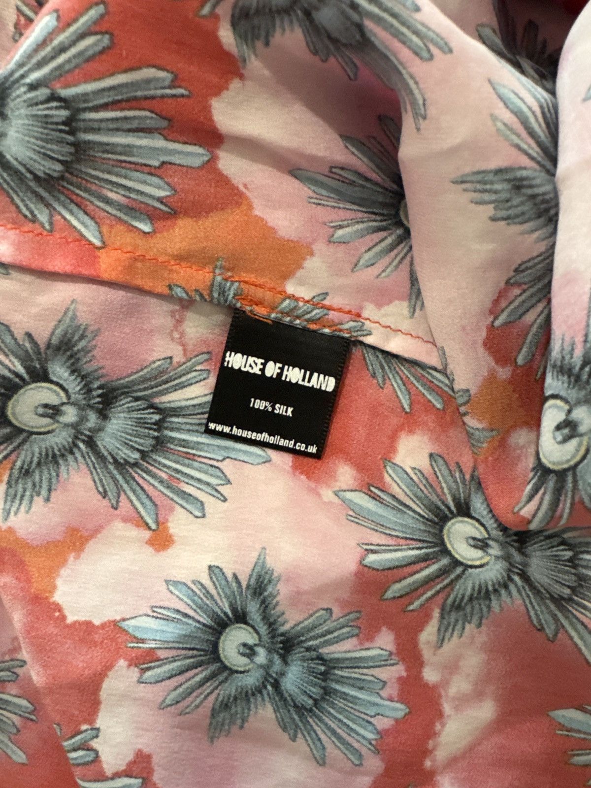 House Of Holland House of Holland Silk Shirt – Sacred Dove Print on Clouds Size XS / US 0-2 / IT 36-38 - 7 Thumbnail