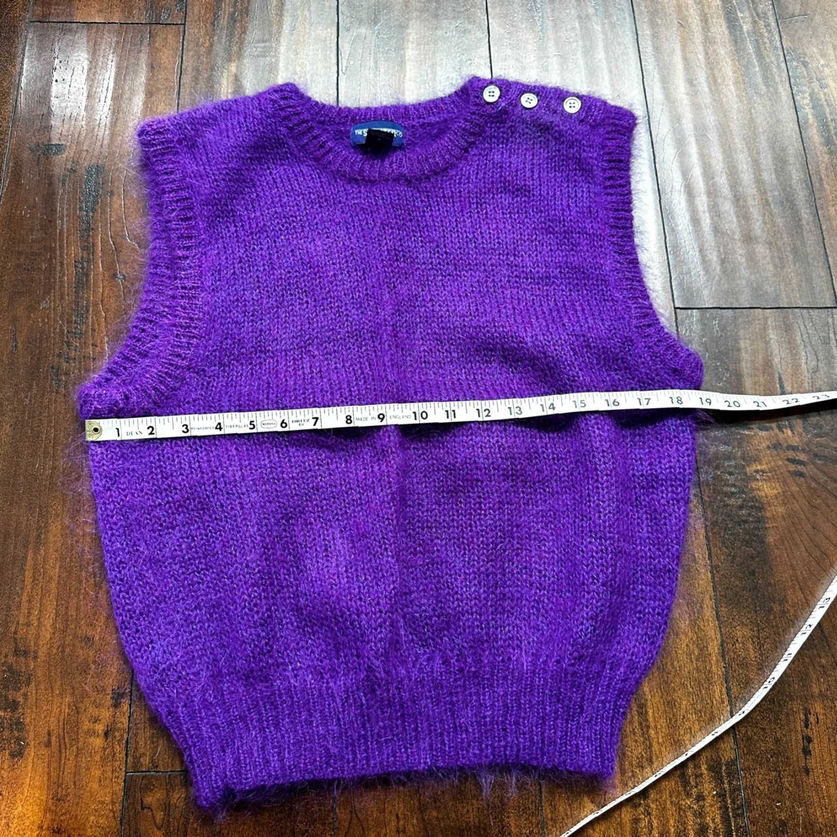 Vintage VINTAGE Purple 80s Sweater Mens L Mohair Vest Geometric Hippie Boho Wool Shirt Size US L / EU 52-54 / 3 - 6 Thumbnail