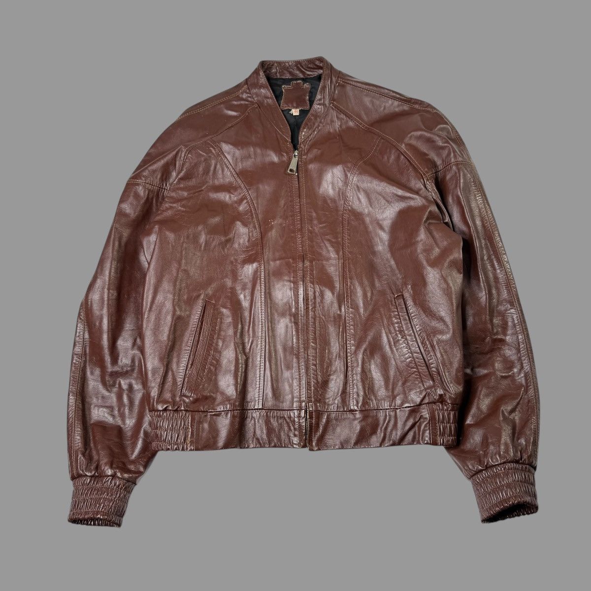 Vintage Vintage 1960s brown leather jacket Size US M / EU 48-50 / 2 - 1 Thumbnail