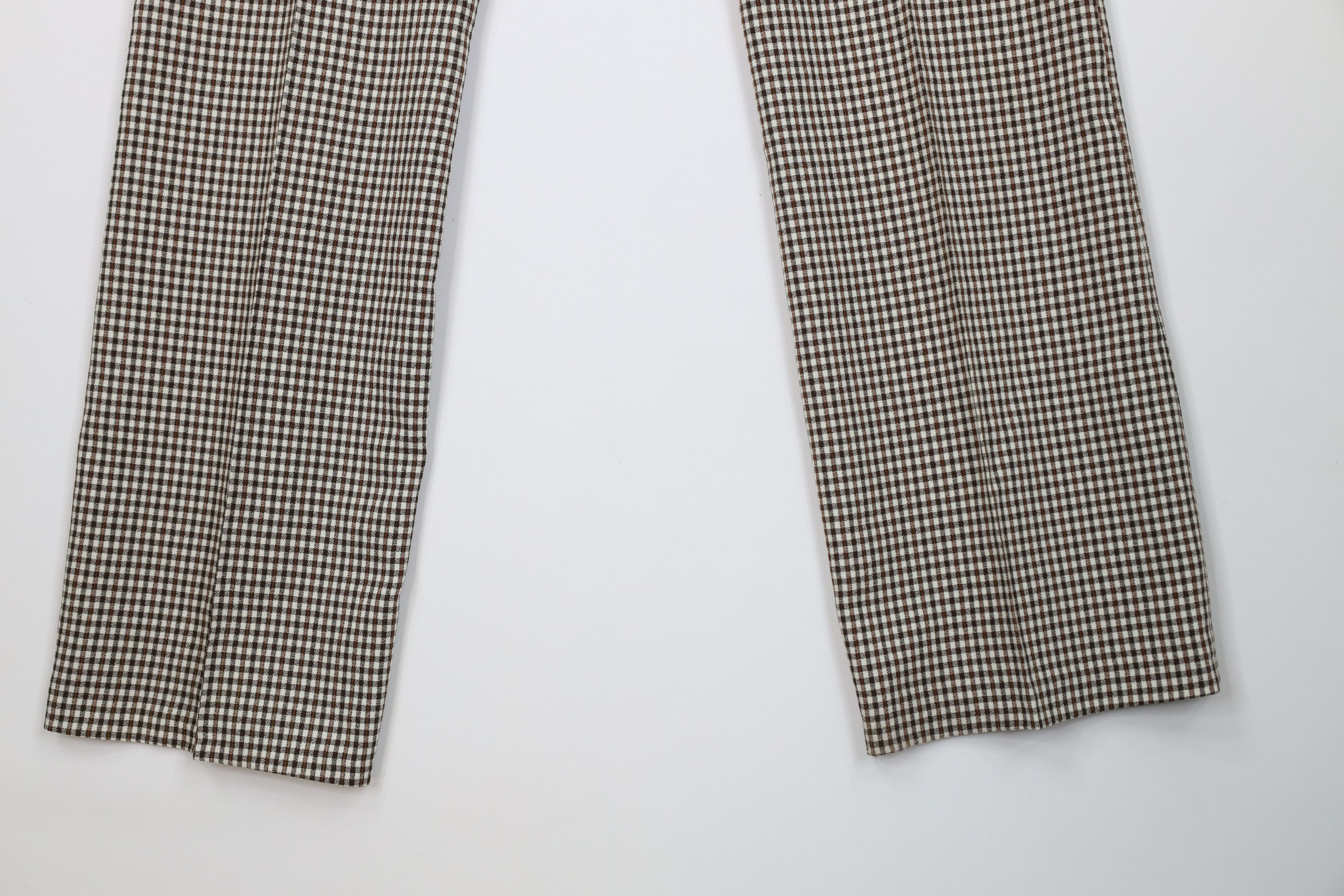 Vintage Vintage 70s Streetwear Flared Wide Leg Chino Pants Plaid USA Size US 32 / EU 48 - 10 Thumbnail