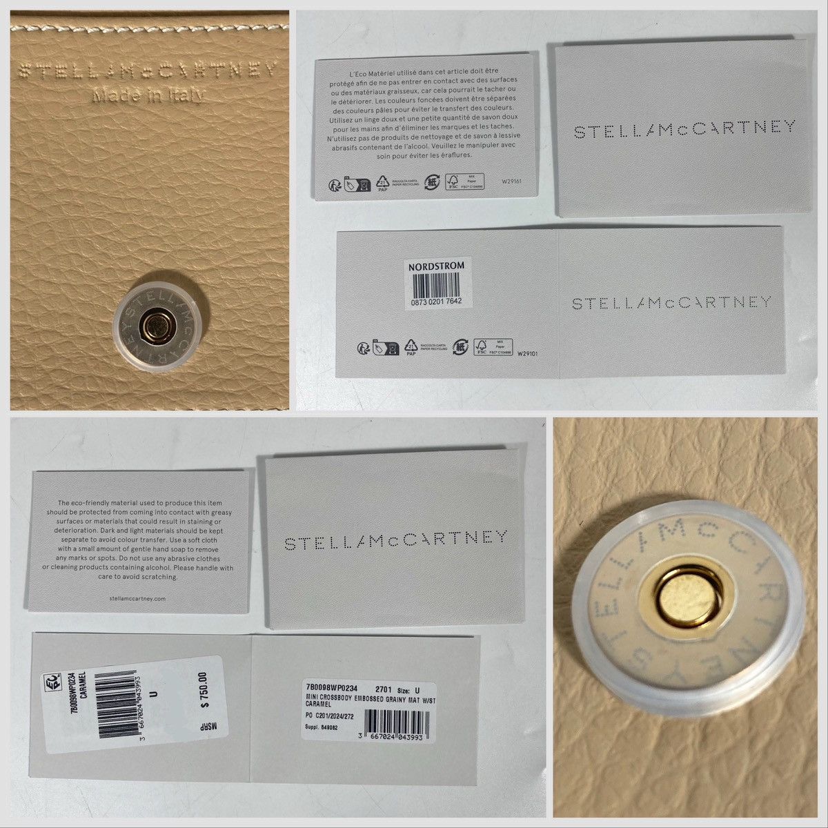 Stella McCartney Stella McCartney Mini Logo Vegan Leather Crossbody Bag Size ONE SIZE - 4 Thumbnail