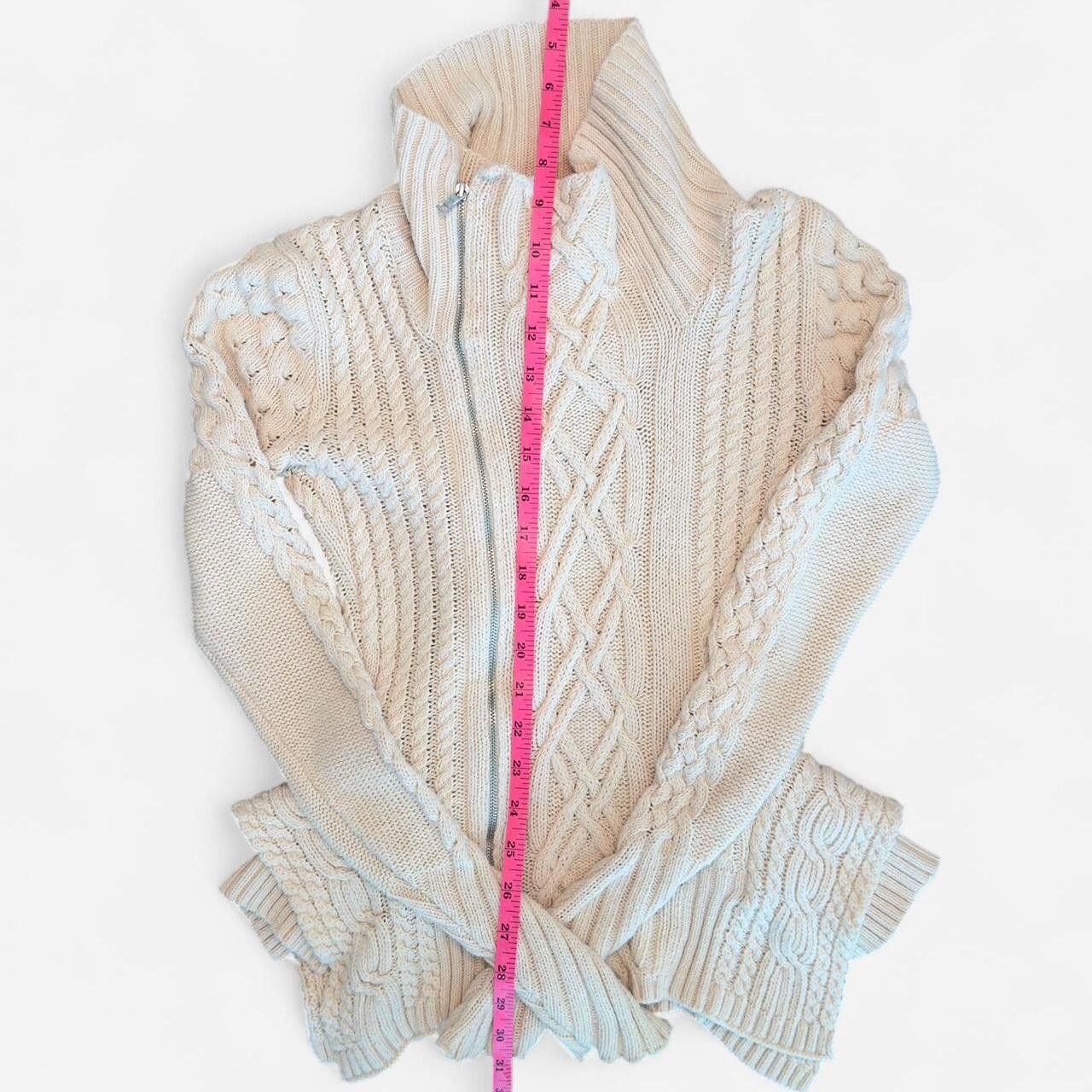 Bcbgmaxazria BCBGMAXAZRIA Women's cream white Cardigans Size US 27 - 2 Thumbnail