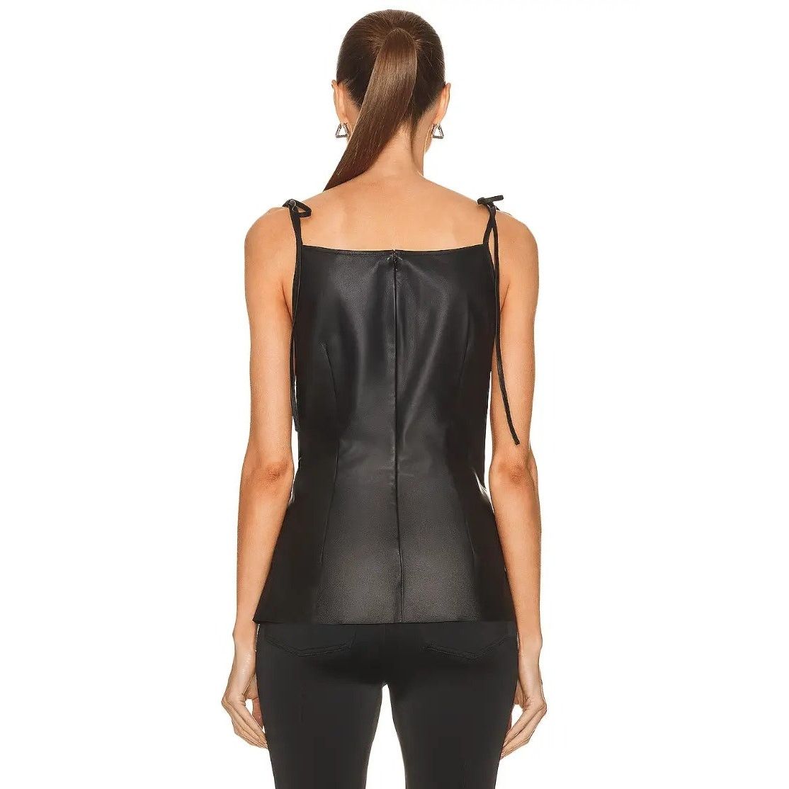 Acne Studios $1250 Acne Studios Sleeveless Leather Blouse Size S / US 4 / IT 40 - 4 Thumbnail