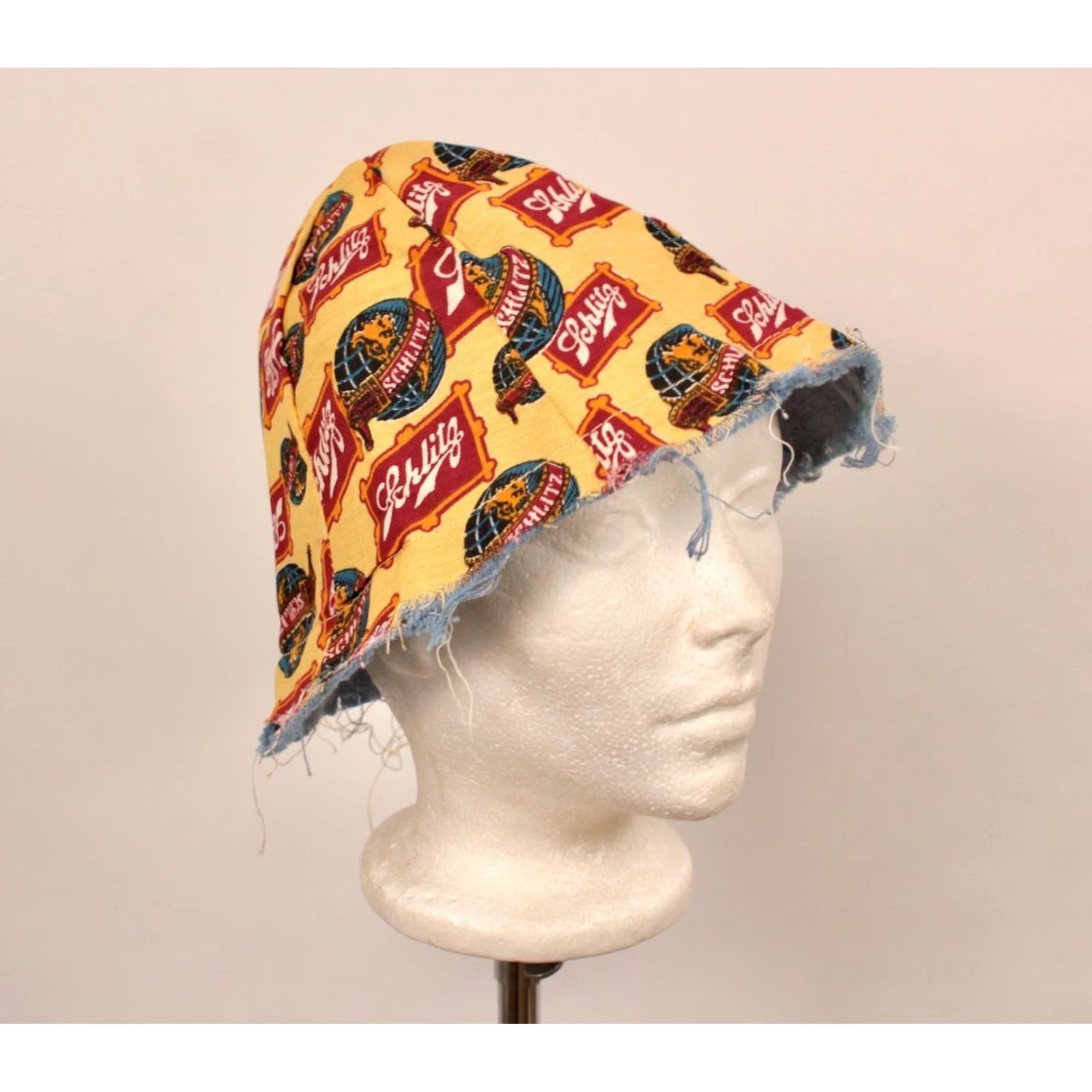 Vintage VINTAGE Schlitz Advertisement Bucket Hat 60s Beer Mens Yellow 1960s Size ONE SIZE - 2 Thumbnail