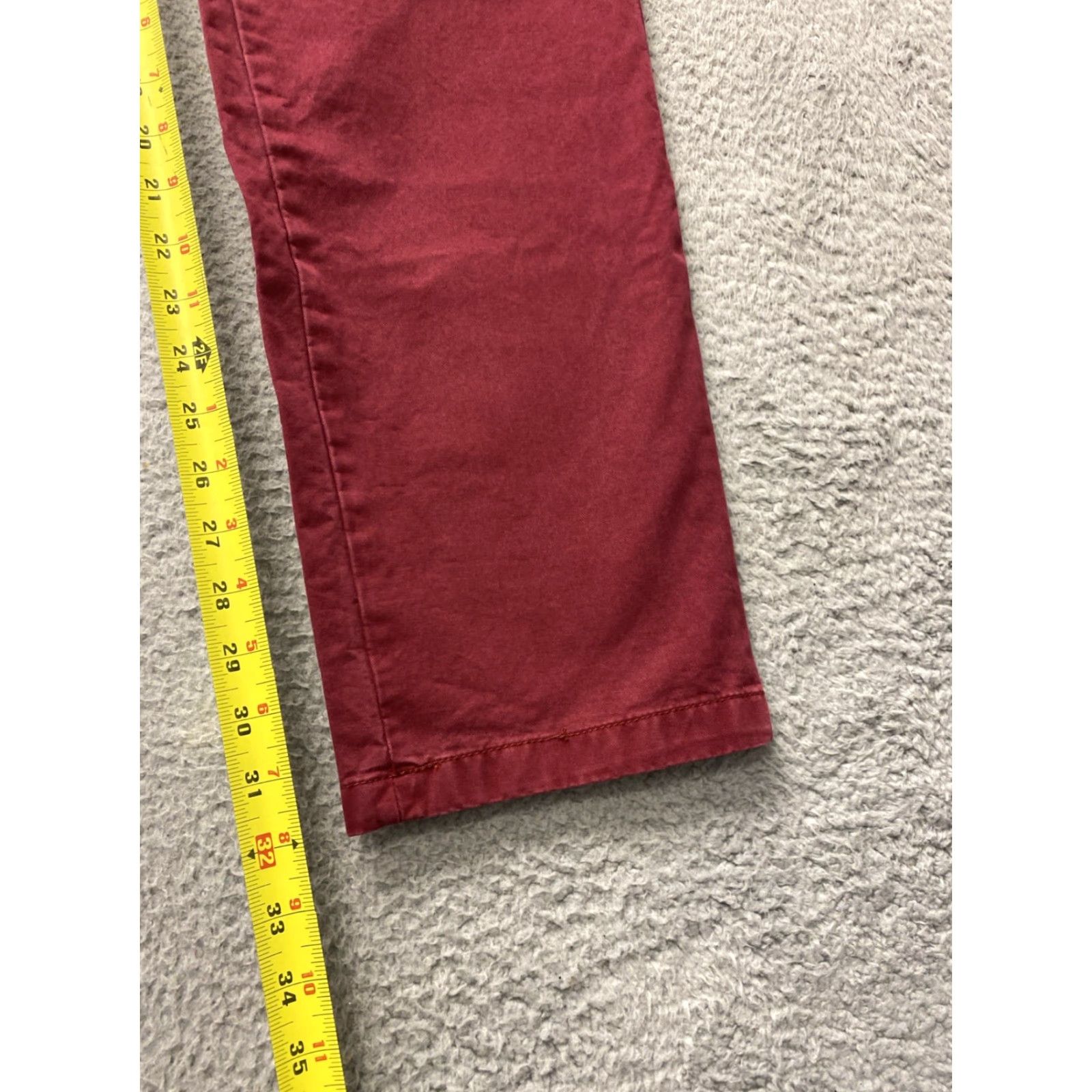 Nautica Nautica Men's Slim Fit Chino Pants W34 L32 Cotton Casual Travel Red Size US 34 / EU 50 - 6 Thumbnail
