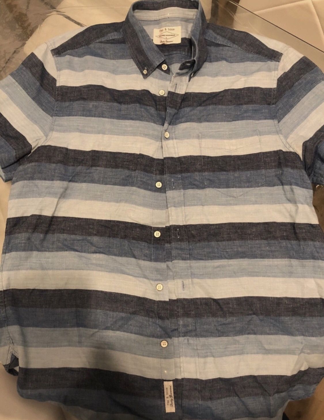 Rag & Bone Blue Workwear shirt by Rag & Bone Size US L / EU 52-54 / 3 - 5 Thumbnail