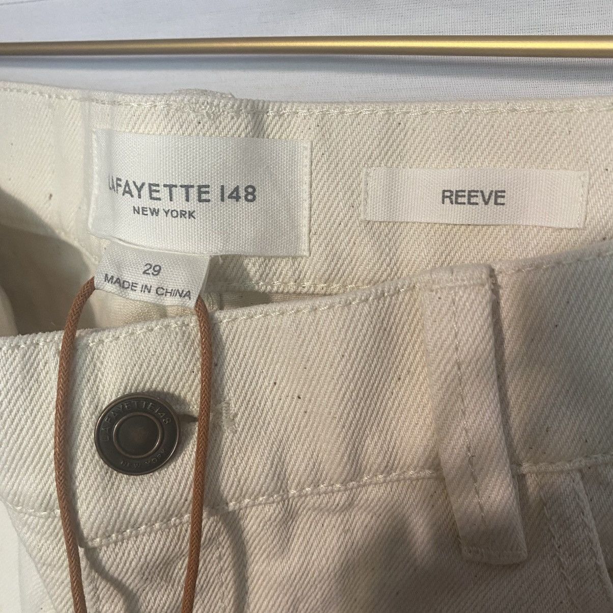 Lafayette 148 LAFAYETTE 148 NEW YORK REEVE WASHED ECU 29 Jeans MSRP $498 Size 29" - 2 Thumbnail