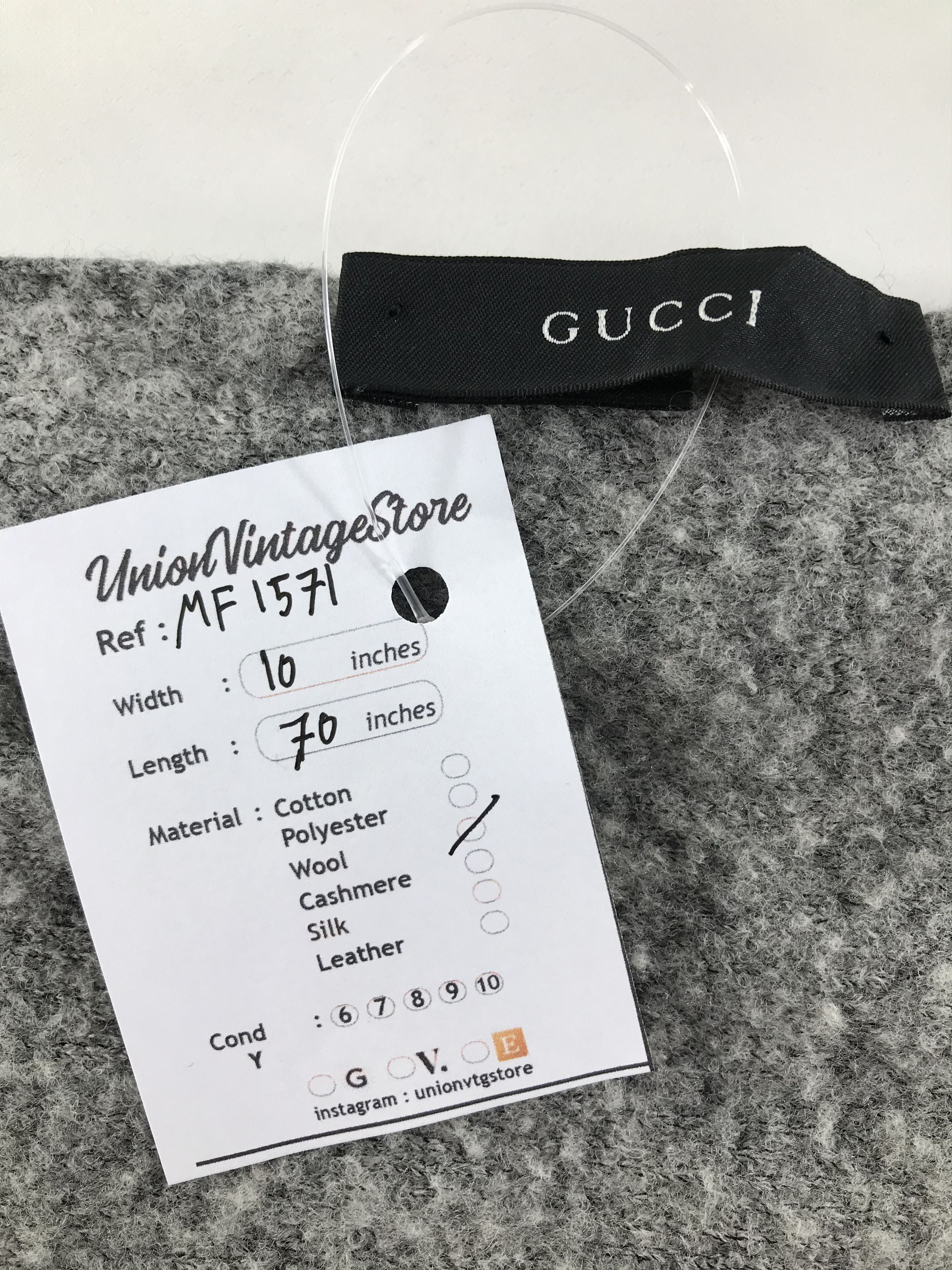 Gucci × Vintage Gucci Scarf / Muffler / Neckwear Size ONE SIZE - 4 Thumbnail