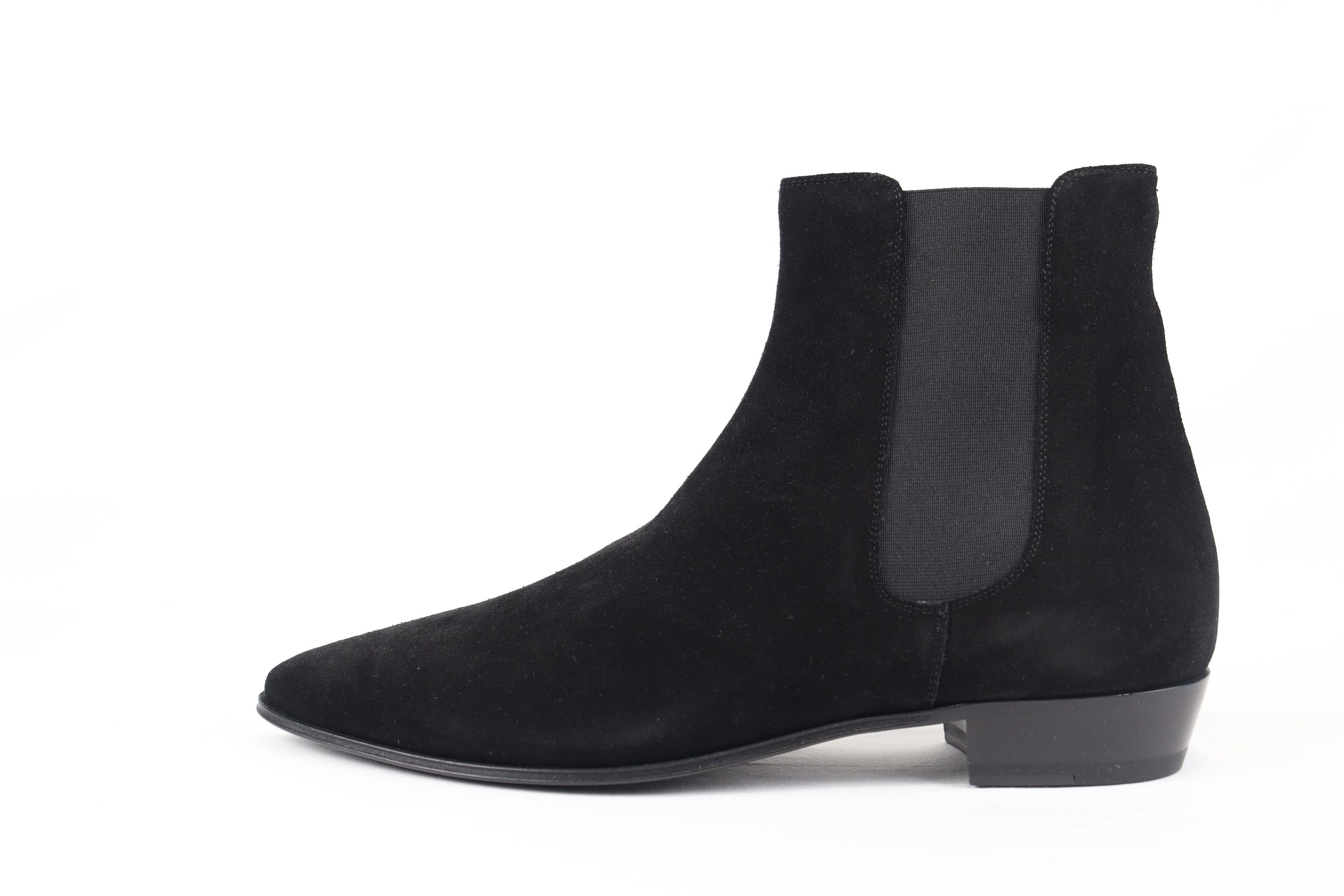 Celine o1rshd11223 Jacno 30 Suede Boots in Black Size US 10 / EU 43 - 3 Thumbnail